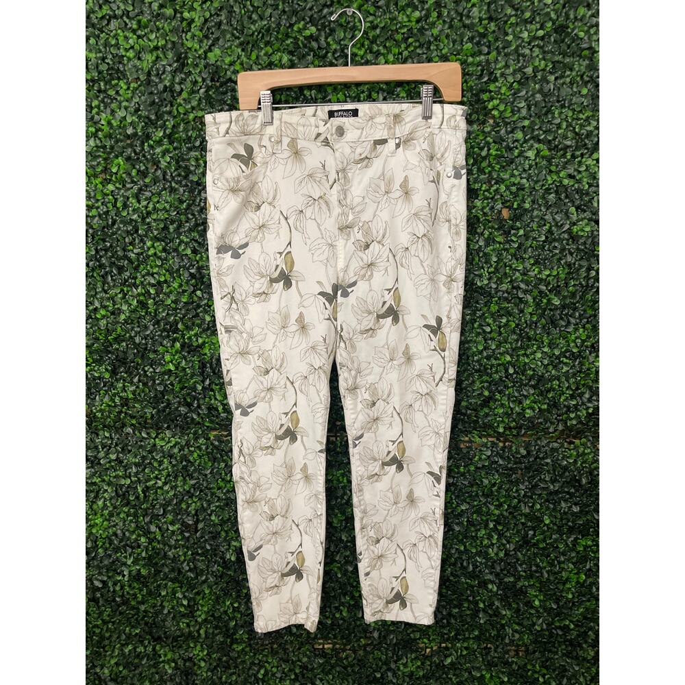 Buffalo David Bitton High Rise, Ankle Skinny, Floral pants, women’s size 12/32